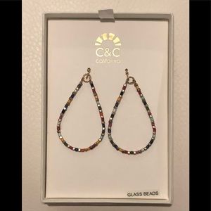 C&C California Colorful Glass Beaded Earrings